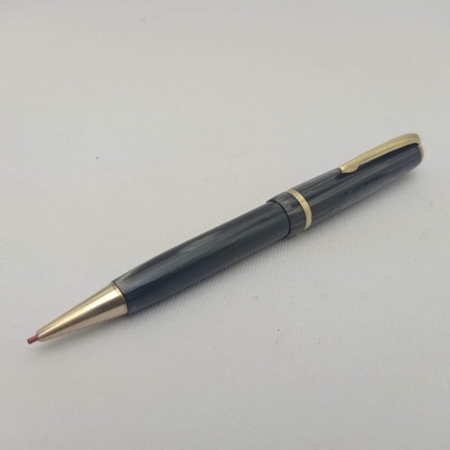 TITANIA Celluloid Fountain Pen 14k EF Flex Nib & Mechanical Pencil 1.18mm VTG RR - Picture 5 of 18