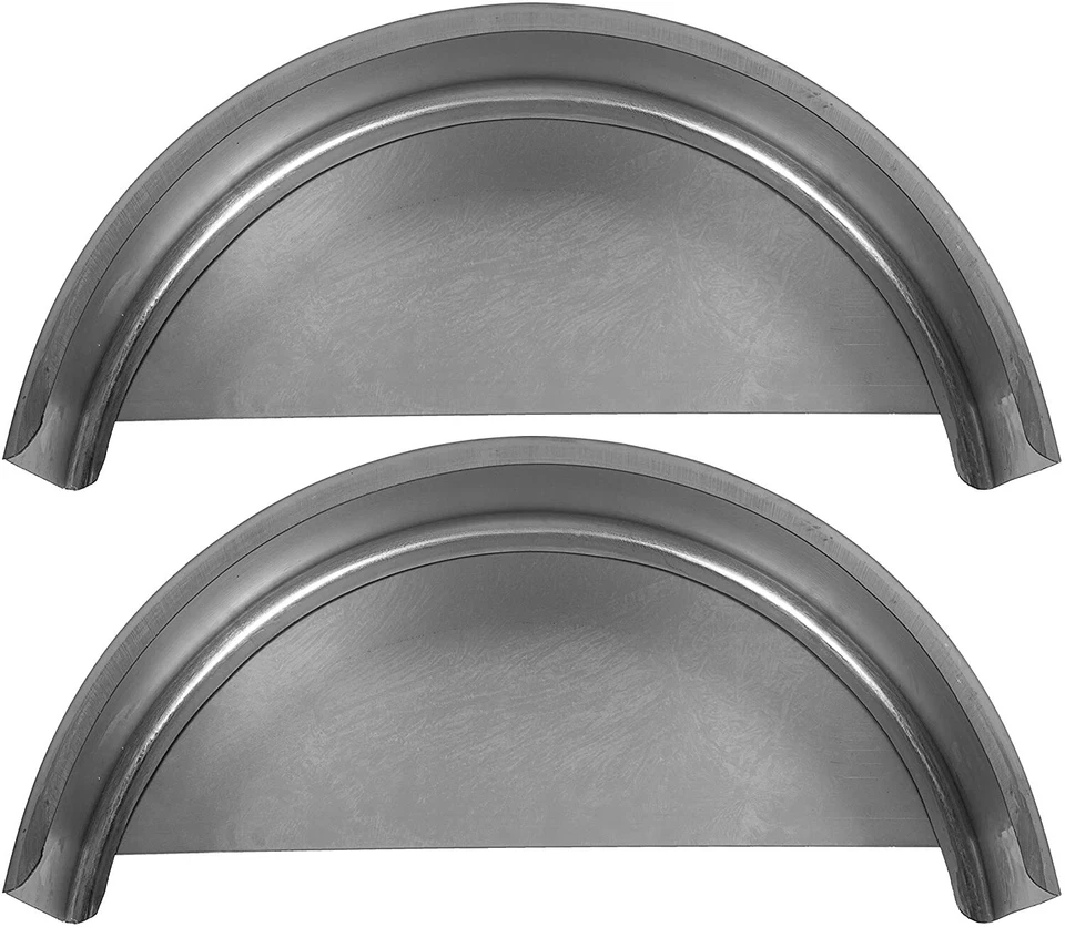 1 Pair of Round Trailer Fenders For 14"-16" Wheels & Fender Backs 32" x 9" x 15" - Bild 3 von 4