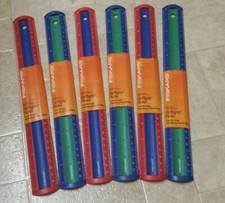 lot of 6  Fiskars 12-Inch Softgrip Rulers  Back-to-School  Soft Comfort Grip