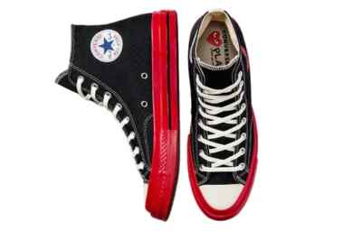 NEW Converse Comme des Garçons Play x Chuck 70 High 'Black