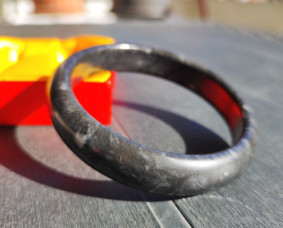 Armband Jade Schwarz 61mm Mineral Kristalltherapie Jade Bracelet Reiki Chakra