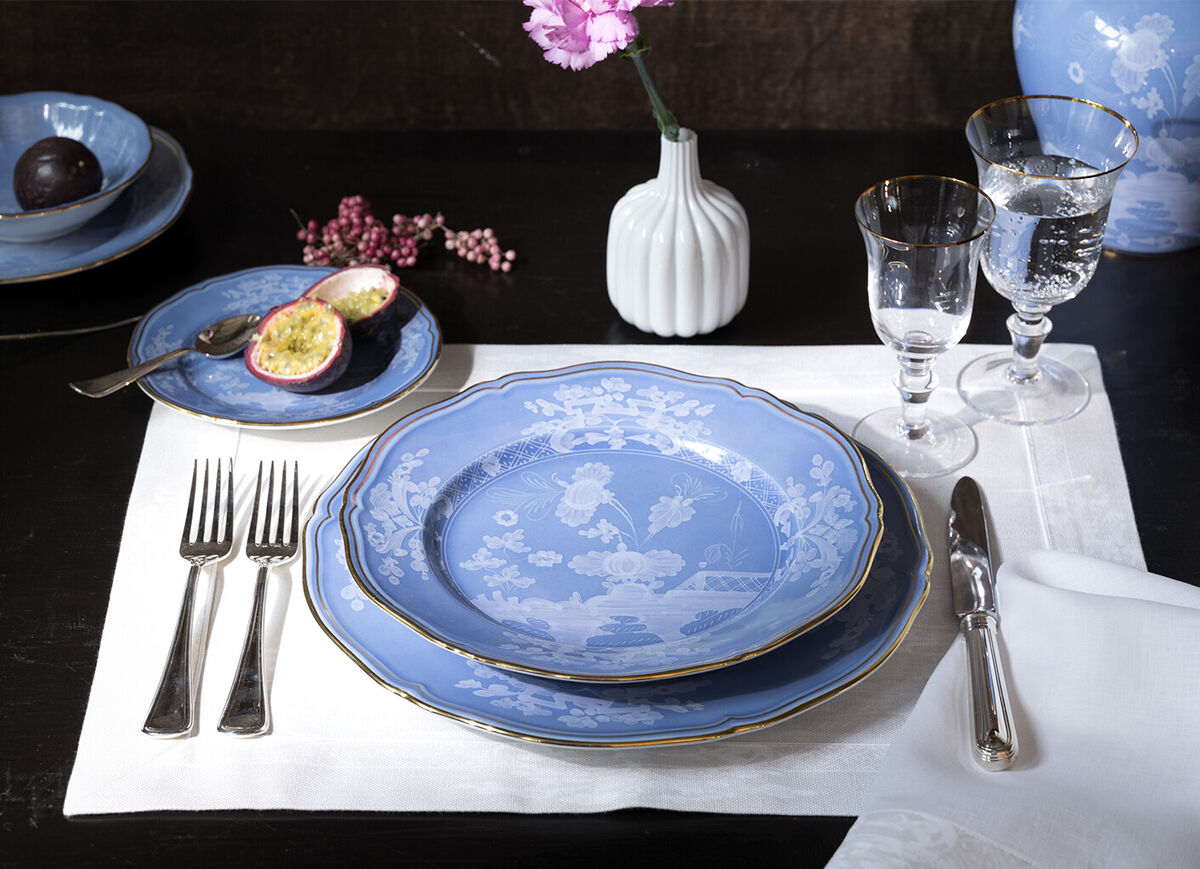 Richard Ginori Oriente Italiano - Flat Plate 26.5Cm Pervinca Richard Ginori Oriente Italiano - Flat Plate 26.5Cm Pervinca