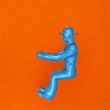 Car Diorama State Trooper Driving Resin 3d printed Unpainted Police LEO Officer