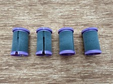 Conair Ion Shine CHV14 Heat Curlers Rollers Lot of 4 Replacement Jumbo Flocked