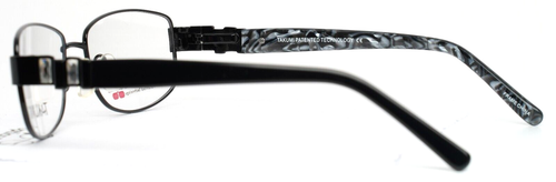 TAKUMI TK963 90 Black Womens Rectangle Full Rim Eyeglasses 53-16-135 B:35 - Picture 10 of 13