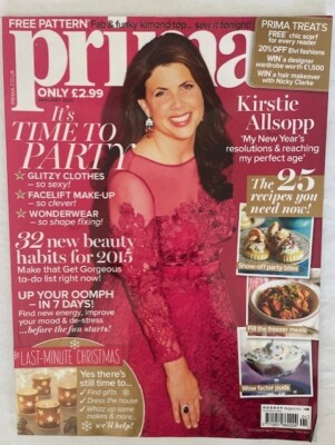 PRIMA - JAN 2015 - KIRSTIE ALLSOPP MY NEW YEARS RESOLUTION - NEW BEAUTY HABITS