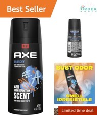 Body Spray Men Alcohol Free Odor Protection 4 oz Pack of 6