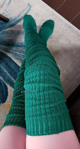 Long Loose Thigh High Socks Over Knee Japanese School Girl Cable Knit Cosplay 69 - Picture 69 of 81
