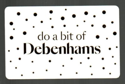 Debenhams Card Sign In DEBENHAMS ( UK ) Do a Bit of Debenhams, Falling Snow, Gift Card ( $0 ...