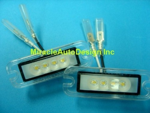 DOS MATRÍCULAS LUCES LED BLANCAS LÁMPARA PARA MERCEDES BENZ W463 CLASE G 1986-2013 - Imagen 2 de 2
