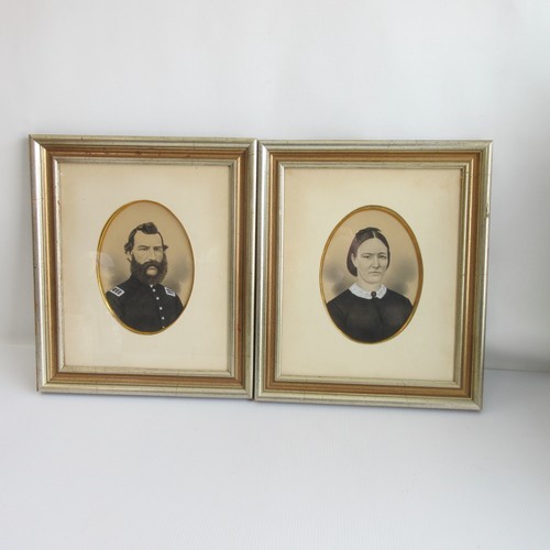 Antique Civil War Portrait major Harrison Smith 1st marine heavy artillery Maine