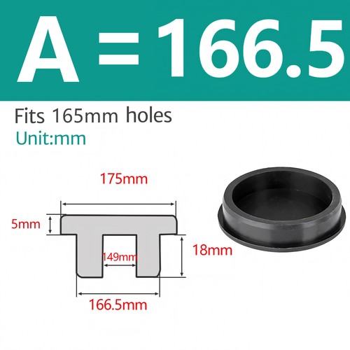 Silicone Rubber Round Hole Plugs Blanking End Cap Tube Pipe Insert Bung Black - Picture 86 of 92