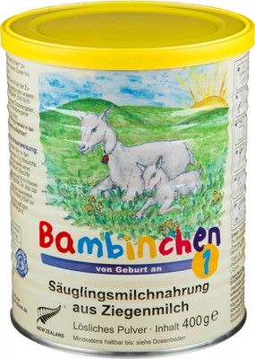 Bambinchen 1 Säuglingsnahrung aus Ziegenmilch, Babynahrung 400 g Dose(40,73 /kg)