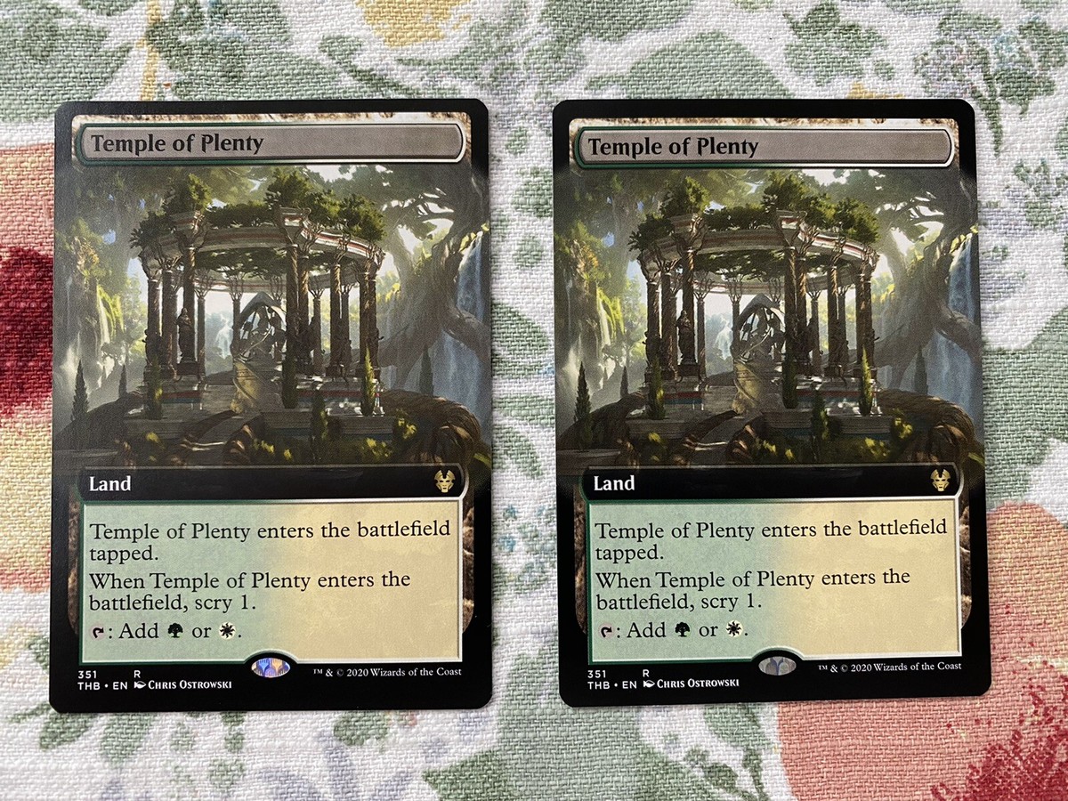 Temple of Deceit 2x FOIL THB MTG Theros Beyond Death Rare MINT blue black land Temple of Deceit 2x FOIL THB MTG Theros Beyond Death Rare MINT blue black land