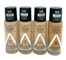 Almay Skin Perfecting Comfort Matte Foundation(30ml)Lot Of 3,You Pick,As Seen