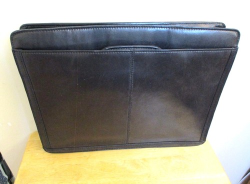 Dilana Leather Briefcase, Attache Case, Messenger Bag, Laptop Case, Black - Picture 7 of 12