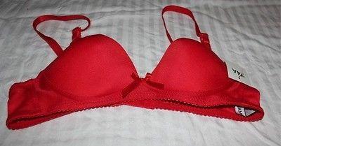 LOTE DE 2 SUJETADORES ROJOS RAMPAGE 32A 32 A NIÑAS ADOLESCENTES CONJUNTO DE 2 SUJETADORES FORMA SUAVE ¡CUBIERTA DE TAZA!¡! - Imagen 2 de 3