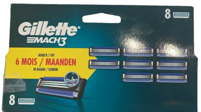 8 x Gillette Mach3 Rasierklingen Nachfüllungen
