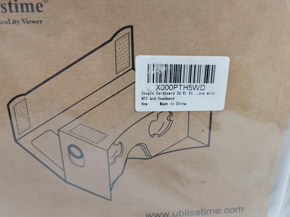 Lote de 2 visores de realidad virtual Blisstime Google Cardboard 3D VR X000PTH5WD Foto 3 de 3