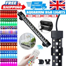 Aquarium Fish Tank Aquarium Light LED Waterproof Full Spectrum Aqua Lamp RGB UK