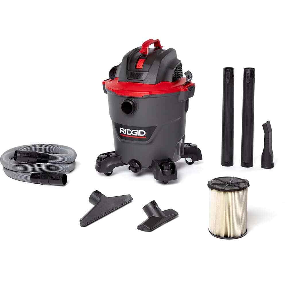 ネフ Naef／バウハウス バウスピール Ridgid 62703 Wet/Dry Vacuum: Electric, 12 gal, 5 hp, Polyethylene