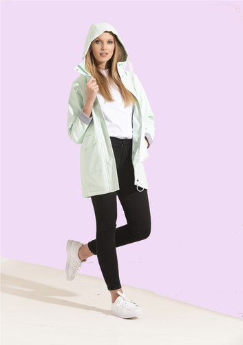 Women's Casual Premium Water Resistant Rubber Raincoat. Outdoors, Plus Sizes. - Picture 33 of 34