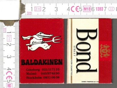 BOND STREET CIGARETTES, CANOPIES (Matchbox, Matches, Matches)
