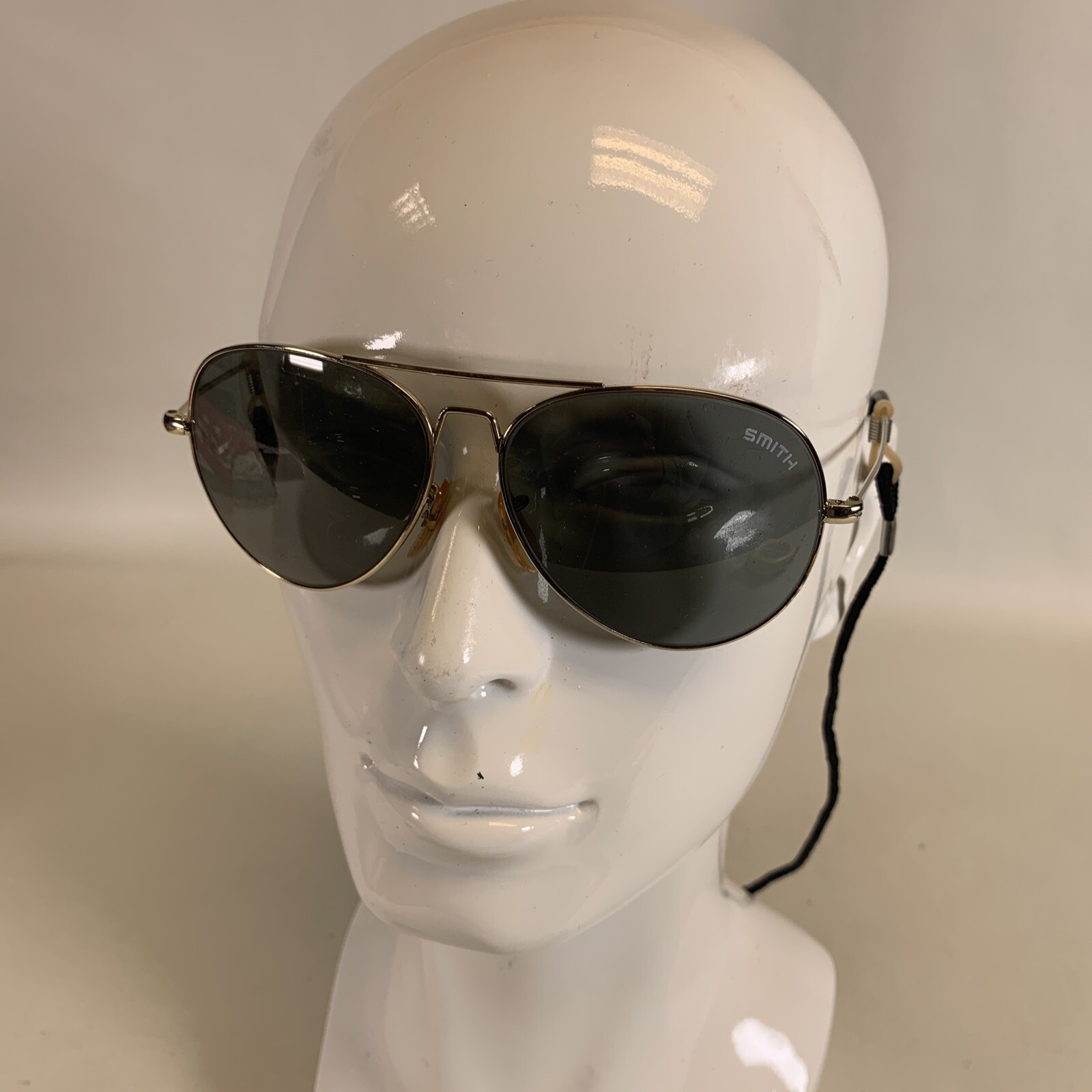 Vintage 1980s Smith Aviator Gold Frame Sunglasses Avi… Gem
