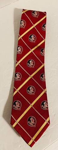 Florida State Seminoles Necktie Eagles Wings Very Good Pre-Owned Condition - Picture 18 of 24