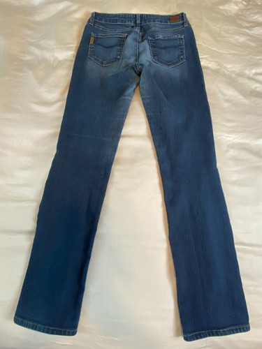 Paige Size 29 Skyline Straight Jeans Demin Medium Wash Ankle 8.75" Rise - Picture 6 of 9