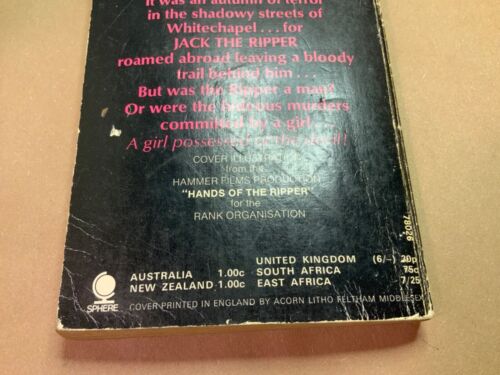 hands of the ripper 1971 book 1st edition Spencer shew sphere softcover paperbac - Picture 5 of 24