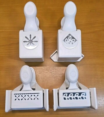 Lot of 4 Martha Stewart Paper Punches Border Corner Edge Designs Scrapbook Craft