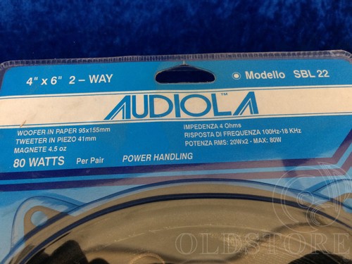 ►AUDIOLA SBL 22◄COPPIA 95x155mm 2VIE ALTOPARLANTI AUTO COASSIALI ELLITTICHE 80W - Imagen 4 de 9