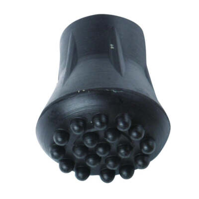 Extra Grip Standard Cane Tip in 1/2 inch Black