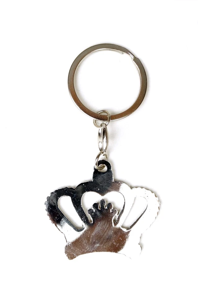 Llaveros decorativos corona princesa favores baby shower azul 12 piezas Foto 4 de 4