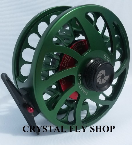 Nautilus Nv G 8 9 8 9 Weight Fly Reel Rare Custom Green Left Hand Retrieve Ebay
