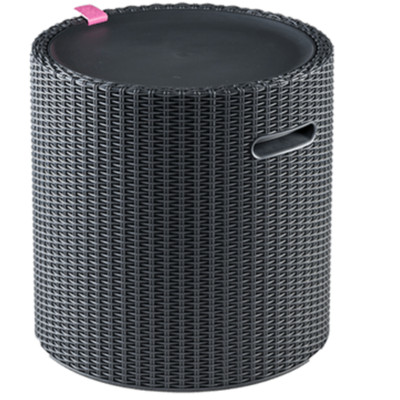 Keter Mia Graphit Kühlhocker, Outdoor Cool Bar Eiskühler 39L