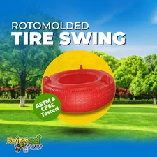 SWING SET STUFF DELUXE ROTOMOLDED TIRE RED accessories playground playset 0089