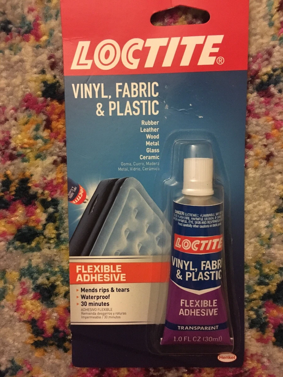 LOCTITE Vinyl Fabric Plastic Flexible Clear Adhesive Leather Canvas