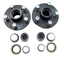 2- 5x4.75 Idler Hubs w/ 3500# Bearing Kits Replace Trailer Axle fits Dexter