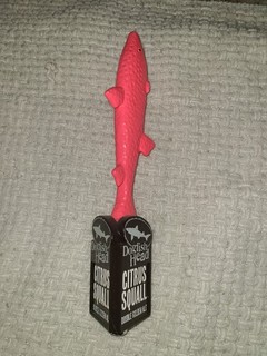 Dogfish Head Citrus Squall Ale Pink Shark Beer Tap Handle 7” Tall