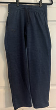 Under Armour Boys Sweat Pants Blue Youth Large Coldgear - Blue Heather Loose