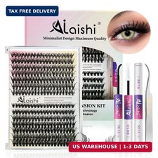 Lash Clusters Kit, DIY Cluster Eyelash Extensions 9 16mm, 30D 40D, 280pcs, D Cur