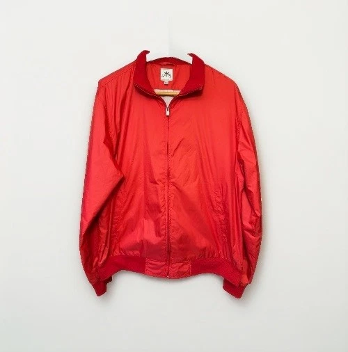 Peter Millar Sz L Zip Jacket Windbreaker Men's Red image 1