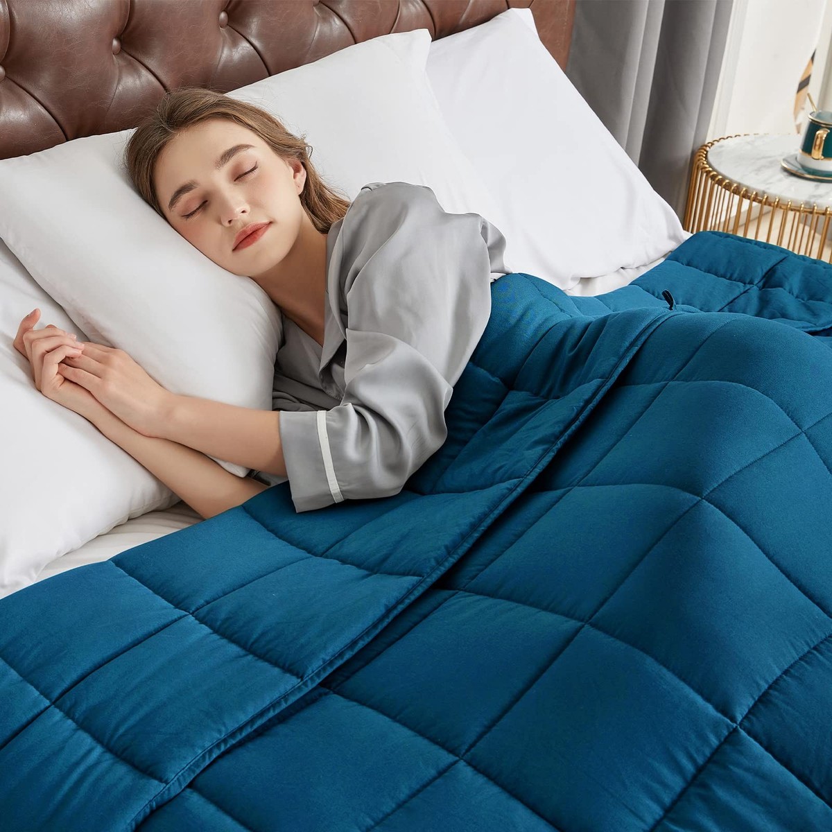 Cooling Blanket 25 Lb Weighted Blanket Twin Size Weighted Blanket