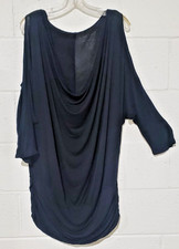 LADIES OVERSIZED COWL NECK  COLD SHOULDER TOP/ DRESS BY NINE WEST │ SIZE LARGE