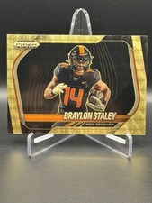2025 Prizm Black Braylon Staley Gold Vinyl /5 Tennessee Volunteers