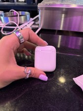 Apple AirPods White Wireless Bluetooth In-Ear Earbuds w/ Charging Case Mic