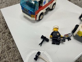 LEGO City Ambulance (7890) and Police Car Set with Minifigures and Accessories