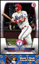 Josh Jung 2023 Bowman #43 Texas Rangers Rookie RC